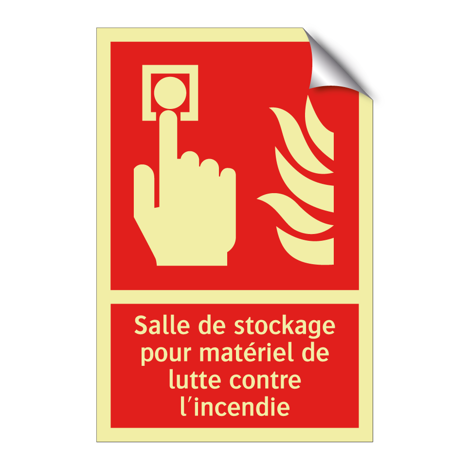 Salle de stockage pour matériel de lutte contre l'incendie
