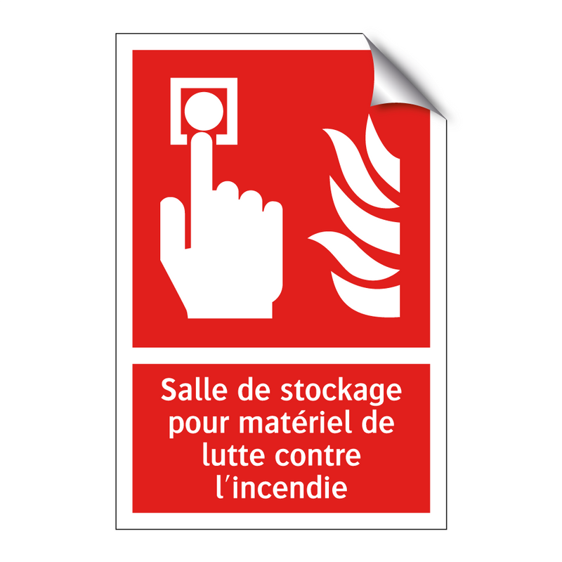 Salle de stockage pour matériel de lutte contre l'incendie