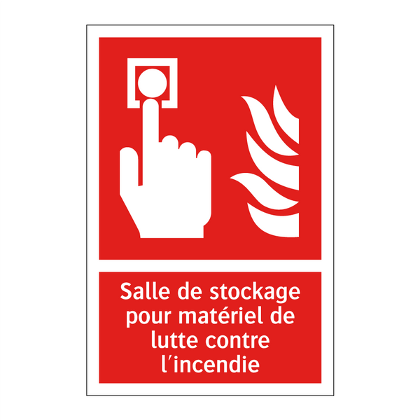 Salle de stockage pour matériel de lutte contre l'incendie