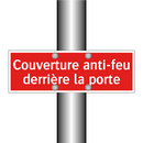 Couverture anti-feu derrière la porte