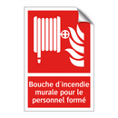 Bouche d'incendie murale pour le personnel formé