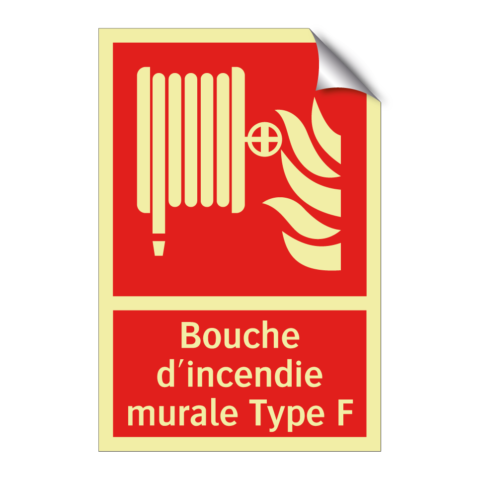 Bouche d'incendie murale Type F