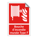 Bouche d'incendie murale Type F