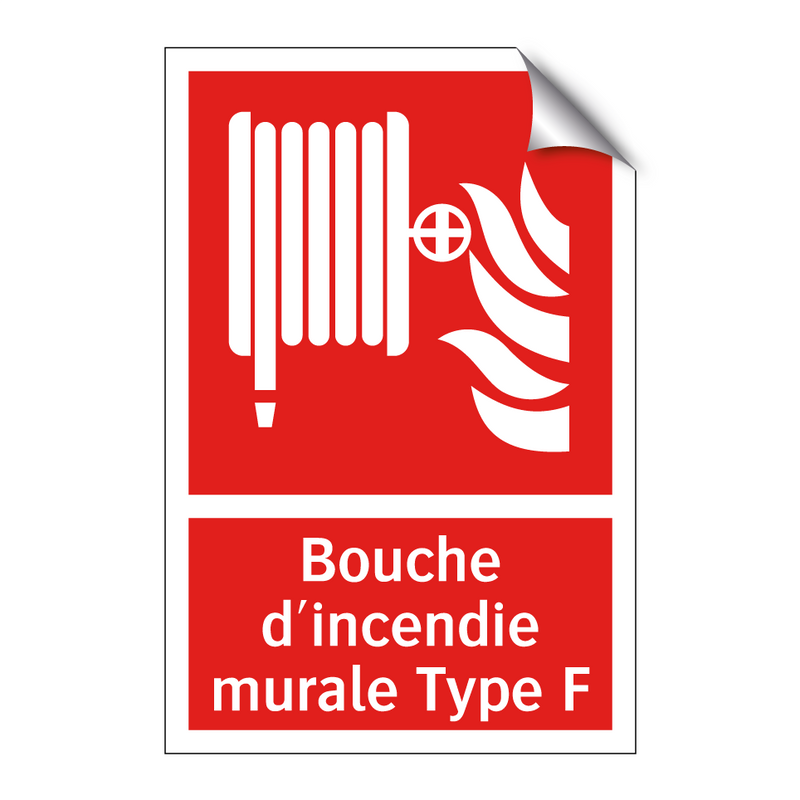 Bouche d'incendie murale Type F