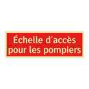 Échelle d'accès pour les pompiers