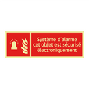 Système d'alarme cet objet est sécurisé électroniquement
