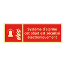 Système d'alarme cet objet est sécurisé électroniquement
