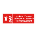 Système d'alarme cet objet est sécurisé électroniquement