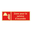 Zone pour le service d'incendie