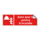 Zone pour le service d'incendie