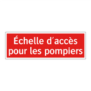 Échelle d'accès pour les pompiers