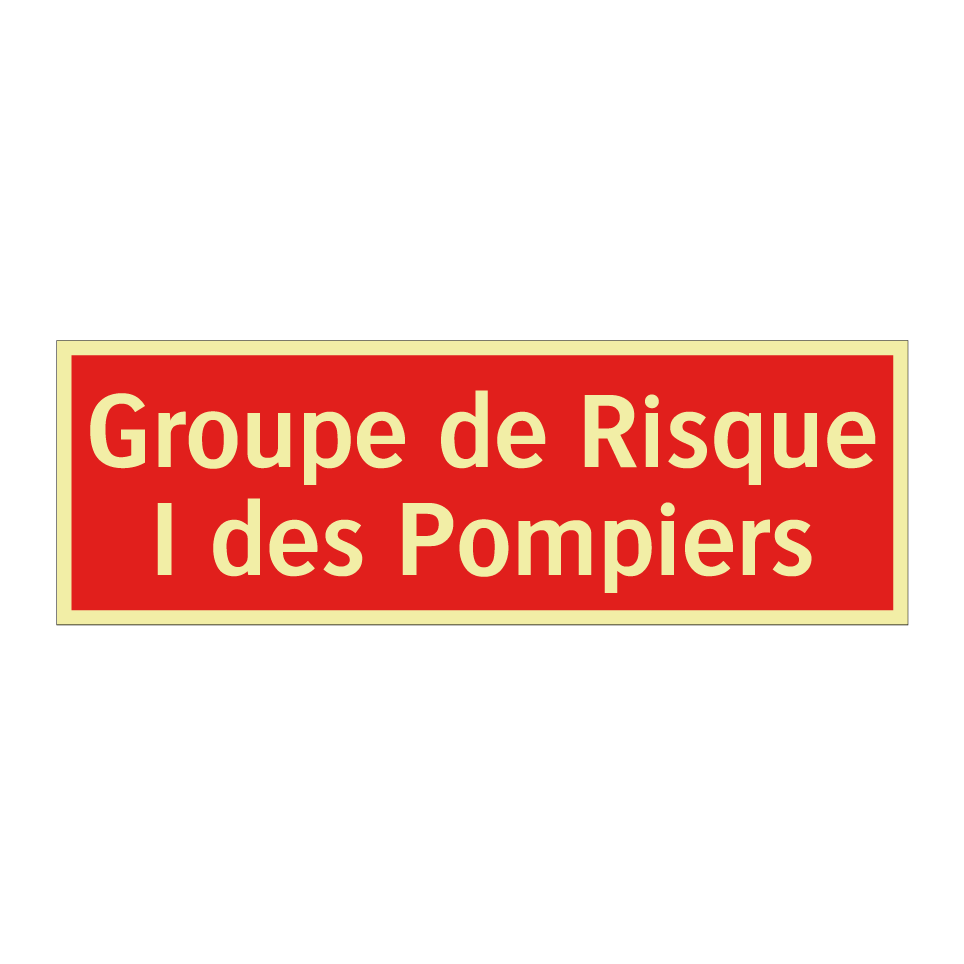 Groupe de Risque I des Pompiers