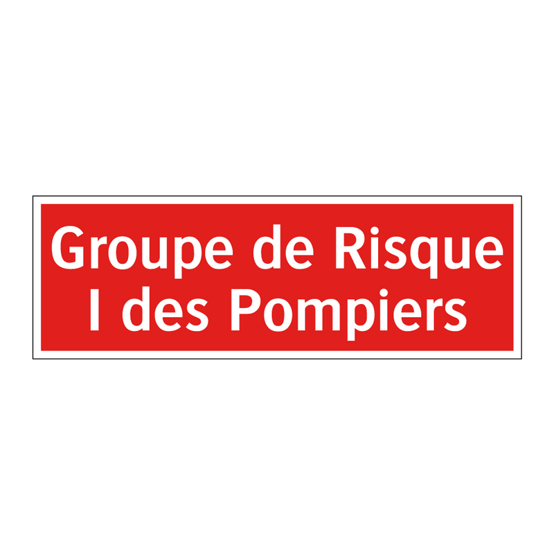 Groupe de Risque I des Pompiers
