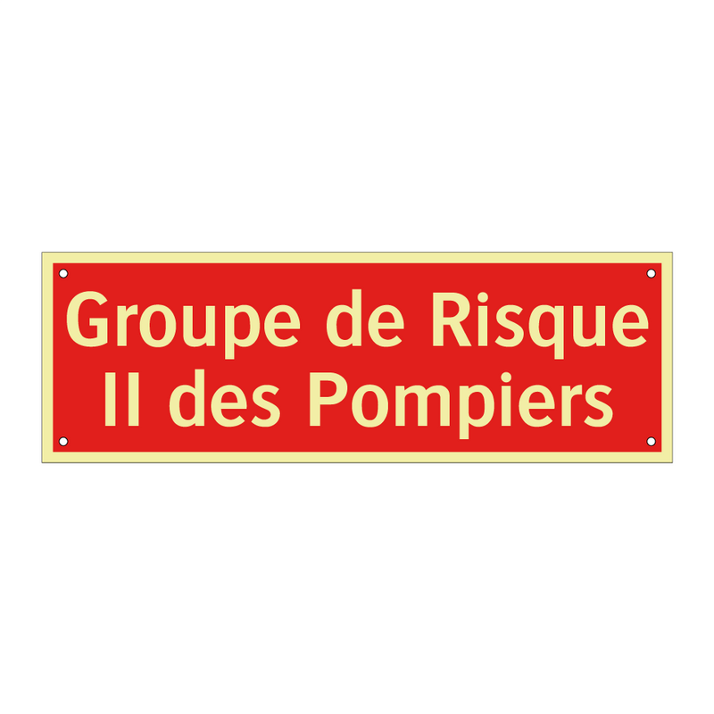 Groupe de Risque II des Pompiers