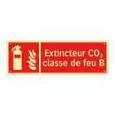 Extincteur CO₂ classe de feu B