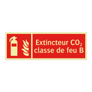 Extincteur CO₂ classe de feu B