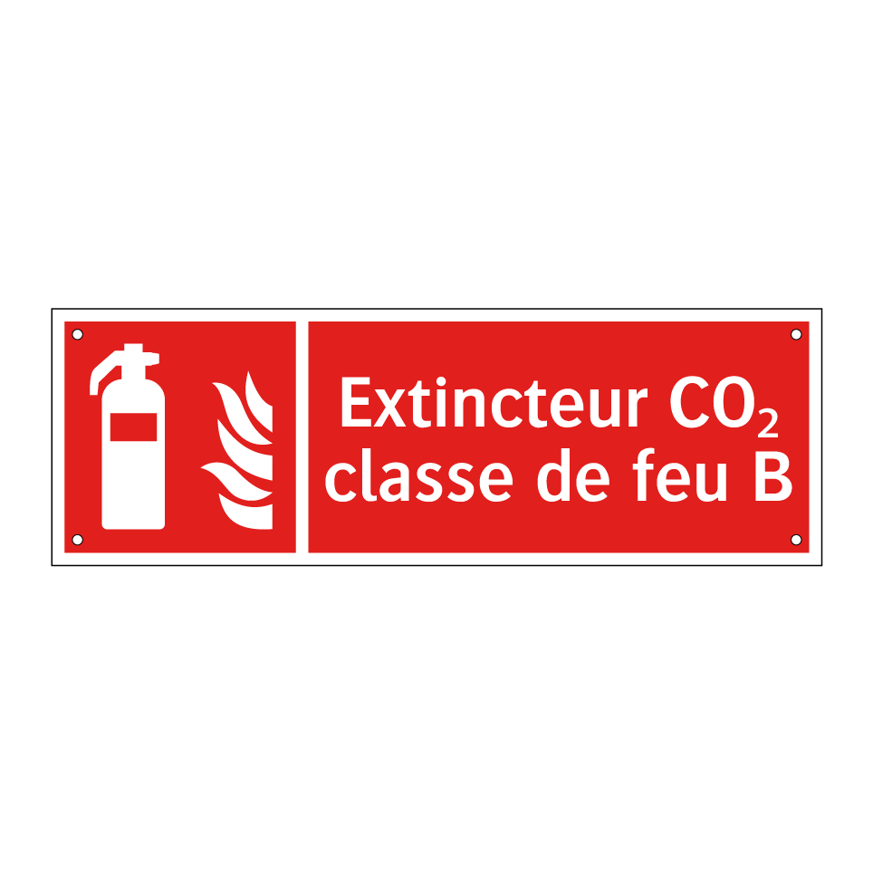 Extincteur CO₂ classe de feu B
