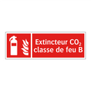 Extincteur CO₂ classe de feu B