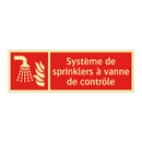 Système de sprinklers à vanne de contrôle