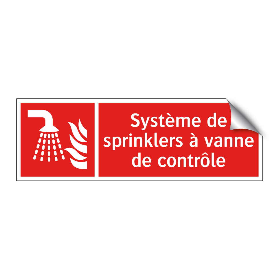 Système de sprinklers à vanne de contrôle