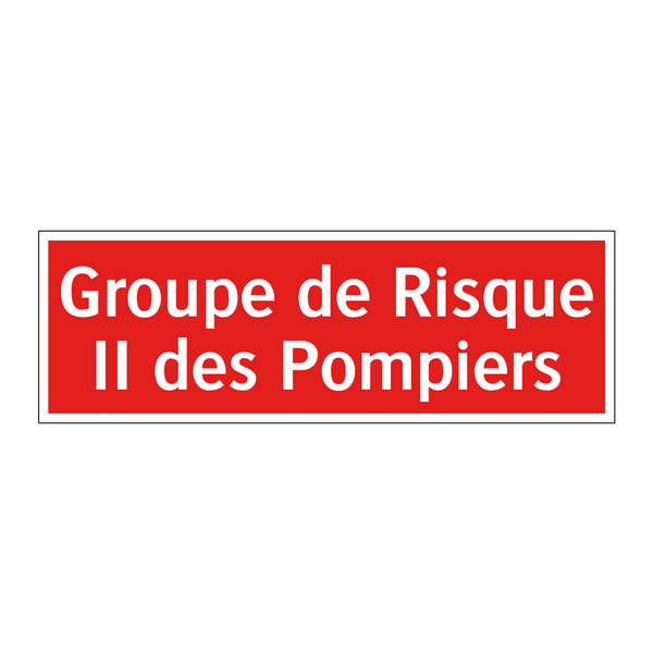 Groupe de Risque II des Pompiers