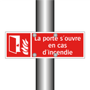 La porte s'ouvre en cas d'incendie