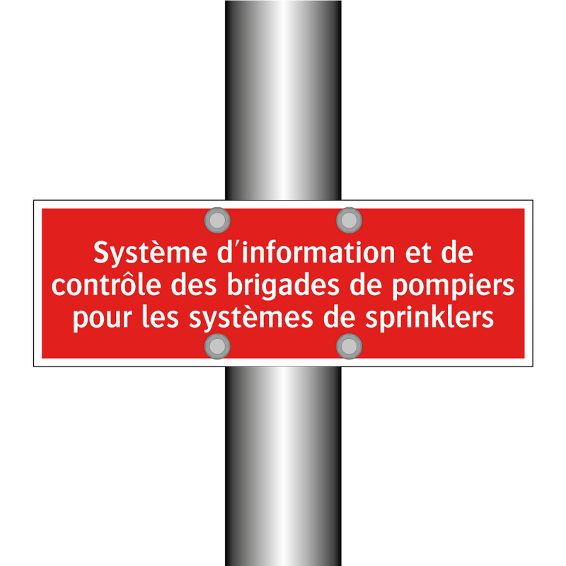 Système d'information et de contrôle des brigades de pompiers pour les systèmes de sprinklers