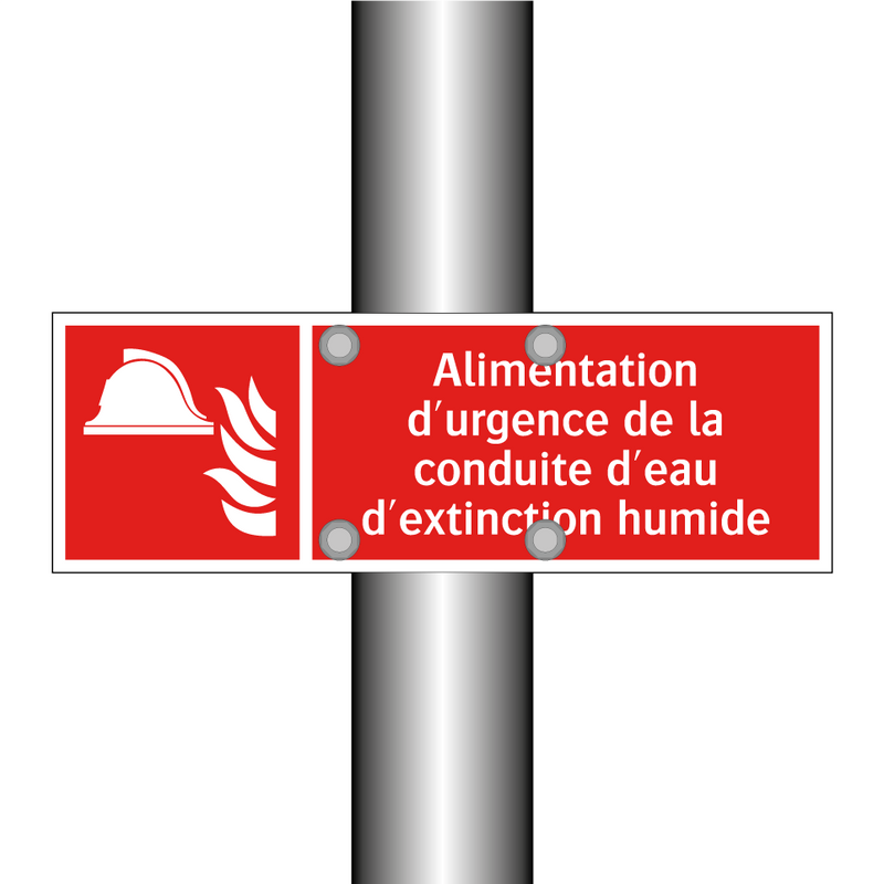 Alimentation d'urgence de la conduite d'eau d'extinction humide