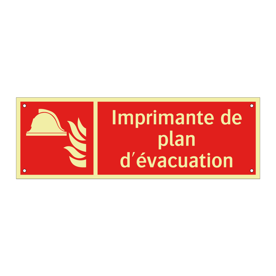 Imprimante de plan d'évacuation