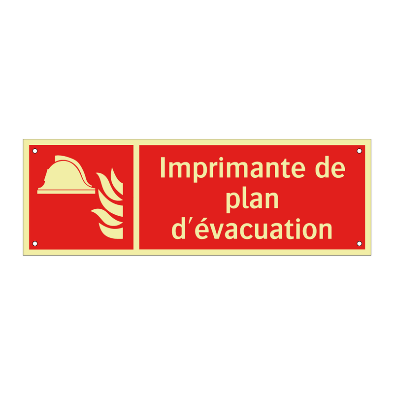 Imprimante de plan d'évacuation