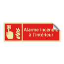 Alarme incendie à l'intérieur