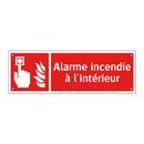Alarme incendie à l'intérieur