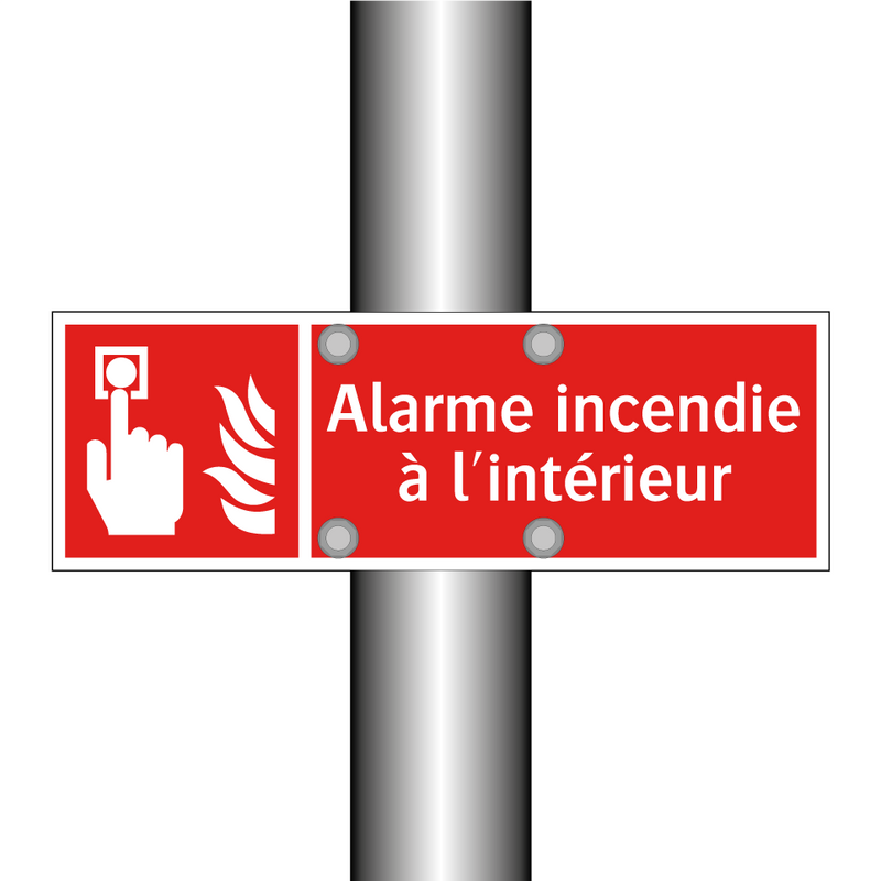 Alarme incendie à l'intérieur