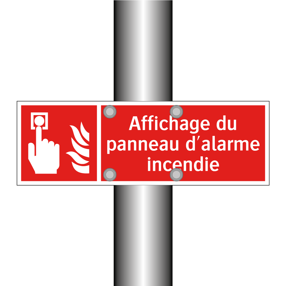 Affichage du panneau d'alarme incendie