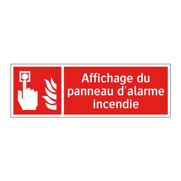 Affichage du panneau d'alarme incendie