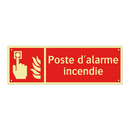 Poste d'alarme incendie