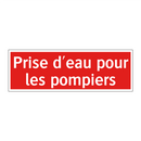 Prise d'eau pour les pompiers