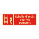 Échelle d'accès pour les pompiers