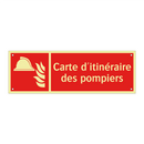 Carte d'itinéraire des pompiers