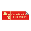 Carte d'itinéraire des pompiers