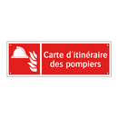 Carte d'itinéraire des pompiers