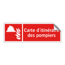 Carte d'itinéraire des pompiers