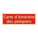 Carte d'itinéraire des pompiers