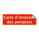 Carte d'itinéraire des pompiers