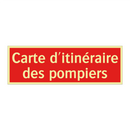 Carte d'itinéraire des pompiers