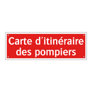 Carte d'itinéraire des pompiers