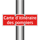 Carte d'itinéraire des pompiers