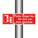 Porte coupe-feu - Ne doit pas être obstruée
