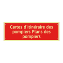 Cartes d'itinéraire des pompiers Plans des pompiers