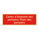 Cartes d'itinéraire des pompiers Plans des pompiers